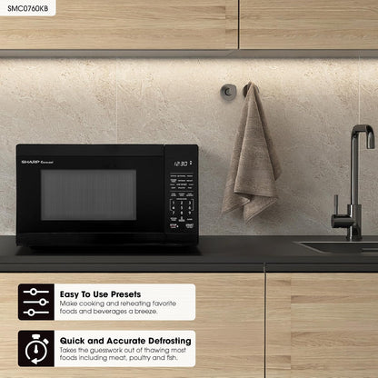SMC0760KB 0.7 Cu. Ft. 700W Black Countertop Microwave Oven2