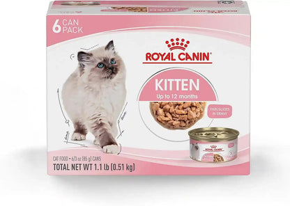 ROYAL CANIN Feline Health Nutrition Kitten Thin Slices in Gravy Cat Food, 3 Oz (Pack of 12) | for Growing Kittens, Tender Thin Slices, Savory Gravy Formula, Twelve Individual 3 Oz Cans13
