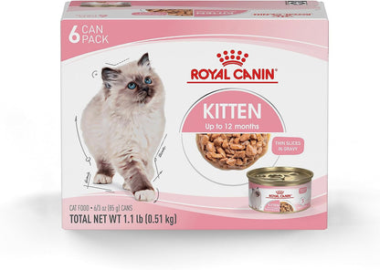 ROYAL CANIN Feline Health Nutrition Kitten Thin Slices in Gravy Cat Food, 3 Oz (Pack of 12) | for Growing Kittens, Tender Thin Slices, Savory Gravy Formula, Twelve Individual 3 Oz Cans13