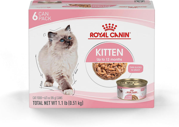 ROYAL CANIN Feline Health Nutrition Kitten Thin Slices in Gravy Cat Food, 3 Oz (Pack of 12) | for Growing Kittens, Tender Thin Slices, Savory Gravy Formula, Twelve Individual 3 Oz Cans13