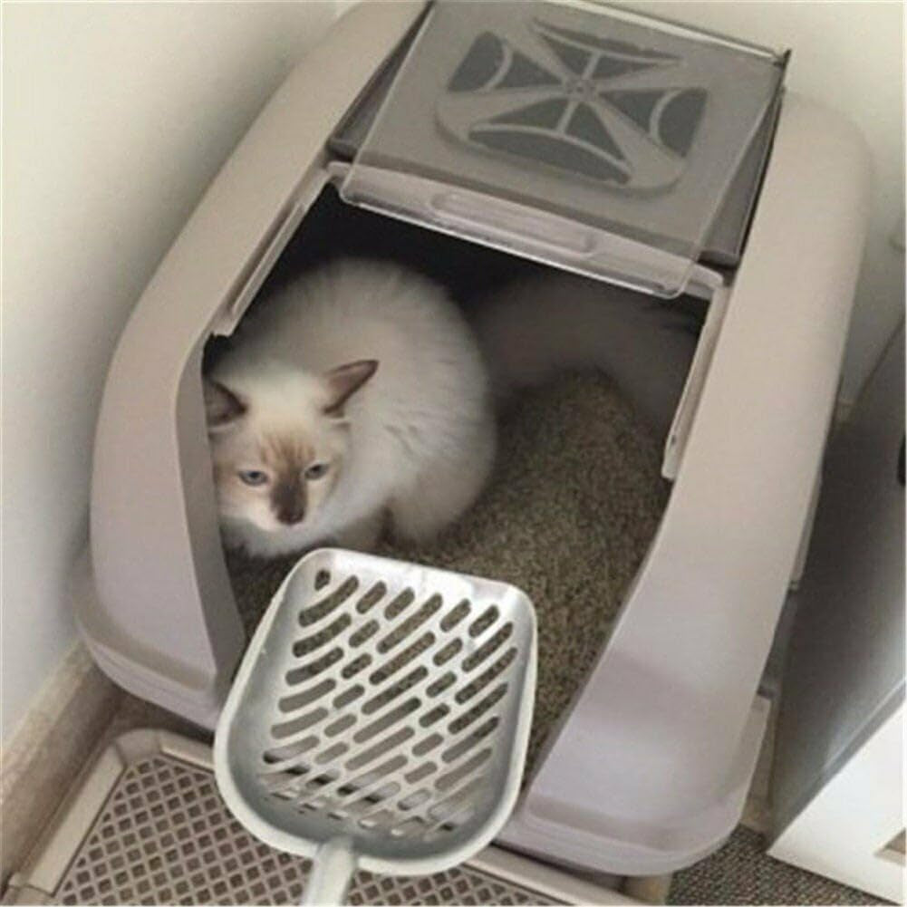 pronoia-strong-cat-litter-scoop-with-reinforced-comfort-handle-metal-poop-sifter-pet-shovel-sifting