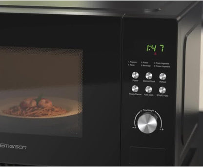 MW1101B-A Countertop Microwave Oven with Button Control, LED Display 1000W, 10 Power Levels, 6 Auto Menus, Glass Turntable and Child Safe Lock, 1.1 Cu. Ft., Black9