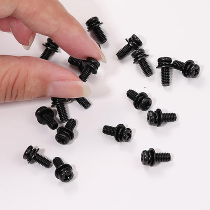 20 PCS Vesa Screws, VESA Compatible M4X10Mm Tv/Monitor Wall Mount Screws for 75X75Mm and 100X100Mm Brackets. Phillips Head M4 X 10Mm Black with Washers4