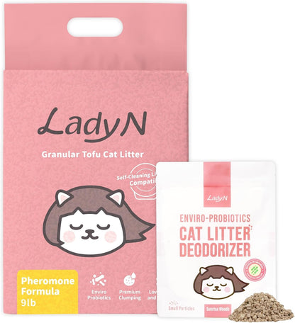 Welcome Home Cat Kit – Attractant Granular Tofu Litter & Deodorizer for Automatic Boxes | Strong Clumping, Odor Control, Easy Cleanup1