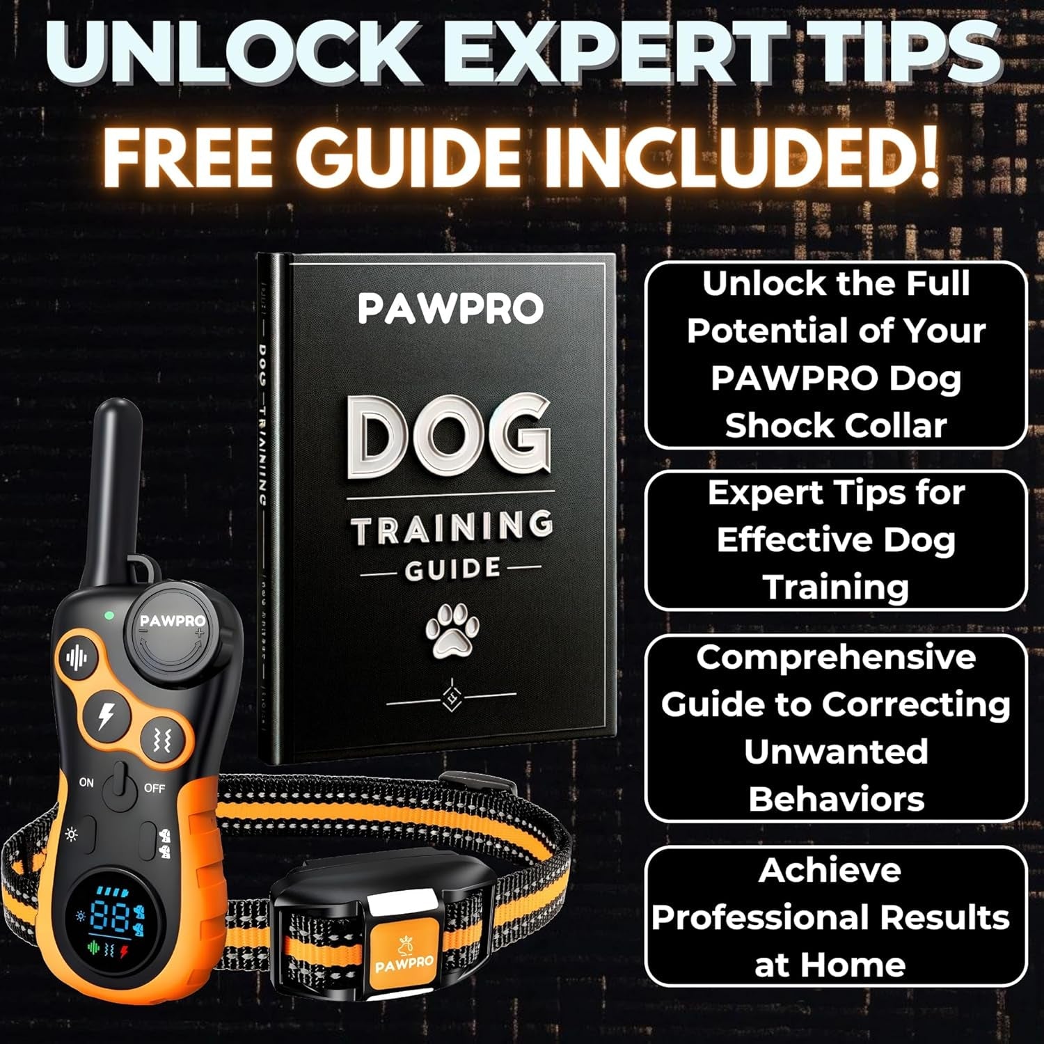 dog-shock-collar-with-remote-unmatched-4-mile-range-night-light-mode-training-guide-included-124-training-levels-4-modes-beep-vibration-shock-waterproof-rechargeable-fits-all-dogs-1-collar