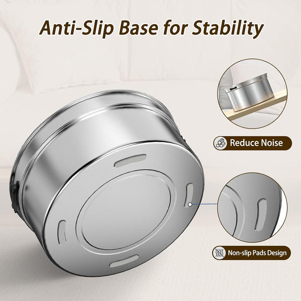 Dog Water Bowl No Spill, 1.5L/50Oz Stainless Steel Slow Water Bowl for Dogs, Spill Proof Dog Bowl with Anti-Splash & Non-Slip, Slow Drinking Water Bowl Dispenser for Messy Drinkers (Silver)8