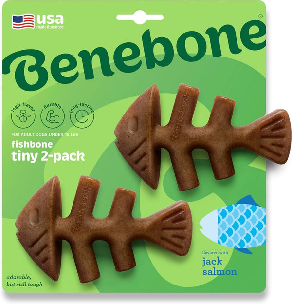 Benebone Fishbone Durable Dog Chew Toy for Aggressive Chewers, Real Fish, Made in USA, Medium21