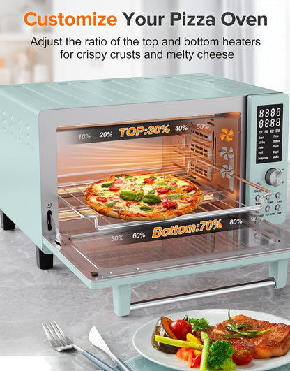 Bravo Pro Smart Air Fryer Toaster Oven Countertop Combo | 10-In-1 Cooking Functions, 1800W, 50-450°F, 21-Qt, Pfas-Free, Upgraded Super Convection, Mint5