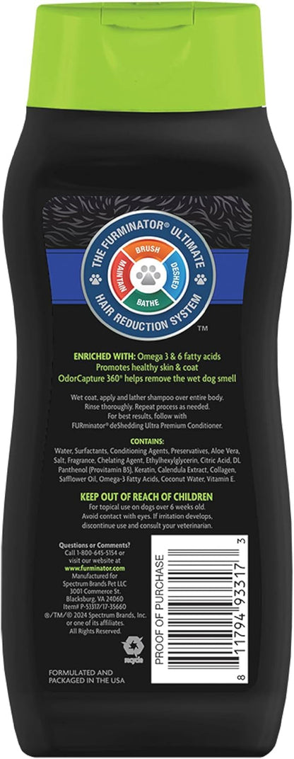 Furminator Ultra Premium Deshedding Shampoo for Dogs Helps Reduce Excess Shedding, 16 Oz2