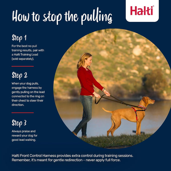 Halti Front Control Harness - Stop Your Dog Pulling on the Leash. Adjustable, Lightweight and Easy to Use. Anti-Pull Dog Training Harness for Medium Dogs (Size M) | Dog Harness to Stop Pulling on the Leash | Anti-Pull Training Aid | Front Leading No Pull Harness for Medium Dogs4