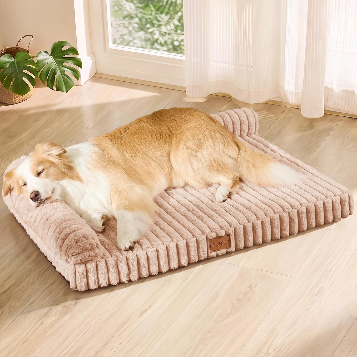 orthopedic-calming-large-dog-bed-pet-sofa-bed-36x24-grey-2-sided-pet-couch-large-sized-dog-soft-egg-crate-foam-dog-mat-waterproof-removable-washable-cover-nonskid-bottom-cat-bed