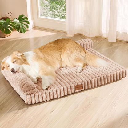 Orthopedic Calming Large Dog Bed Pet Sofa Bed 36''X24'' Grey | 2-Sided Pet Couch Large Sized Dog, Soft Egg-Crate Foam Dog Mat, Waterproof Removable Washable Cover, Nonskid Bottom Cat Bed17