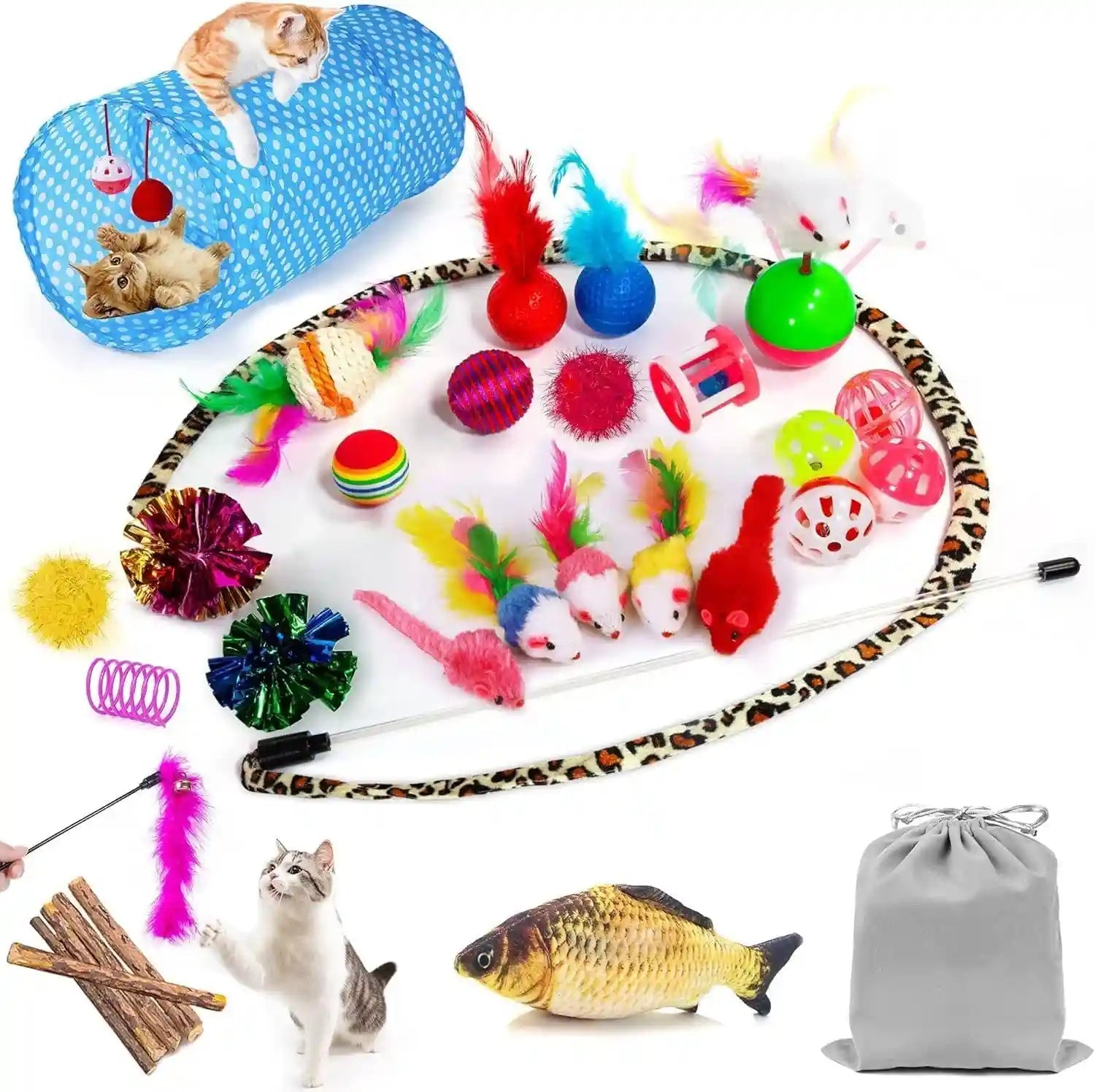 ailuki-35pcs-cat-toys-variety-pack-for-indoor-cats-kitten-toys-set-with-collapsible-cat-tunnel-feather-wand-plush-mice-crinkle-balls-interactive-cat-toys-bundle-storage-bag