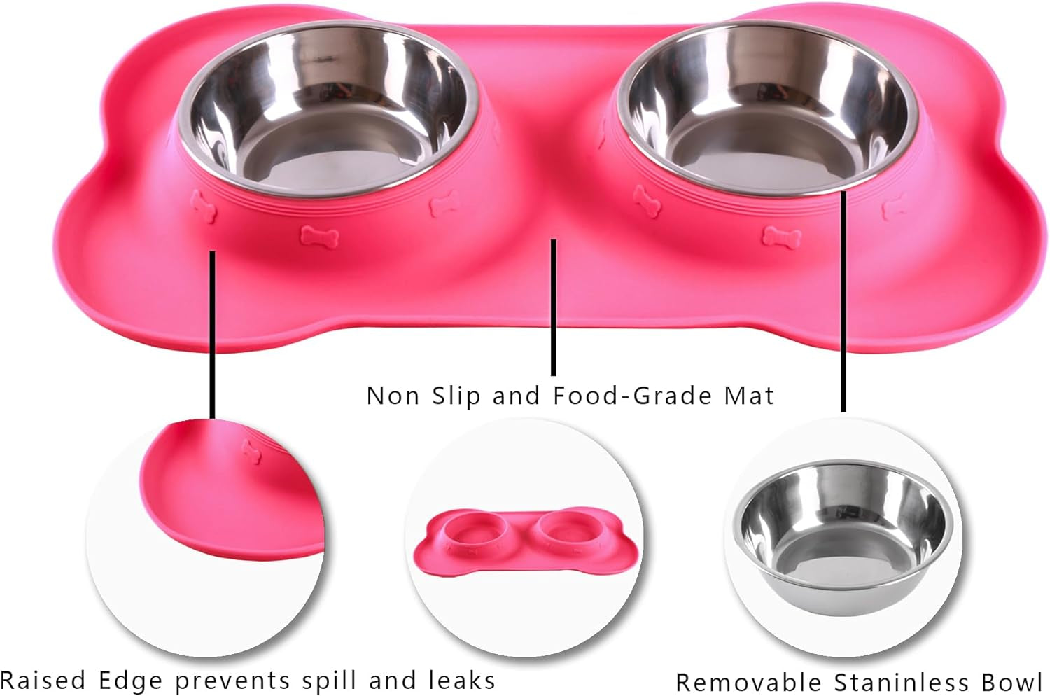 hubulk-pet-dog-bowls-2-stainless-steel-dog-bowl-with-no-spill-non-skid-silicone-mat-pet-food-scoop-water-and-food-feeder-bowls-for-feeding-small-medium-large-dogs-cats-puppies-s-pink