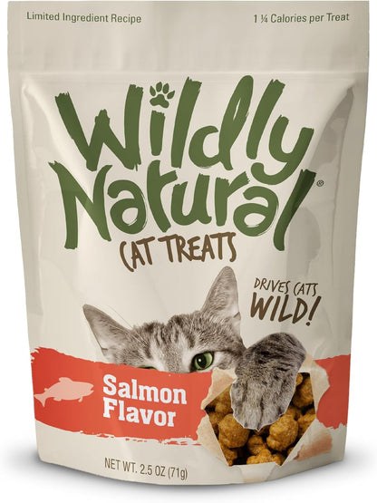 Wildly Natural Cat Treats, Low Calorie Cat Treats, No Grains, Healthy Snacks Made with Natural Ingredients, Kitten Essentials, High Protein Snack, Tuna Flavor, 2.5 Oz9