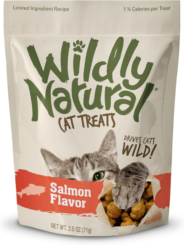 Wildly Natural Cat Treats, Low Calorie Cat Treats, No Grains, Healthy Snacks Made with Natural Ingredients, Kitten Essentials, High Protein Snack, Tuna Flavor, 2.5 Oz9