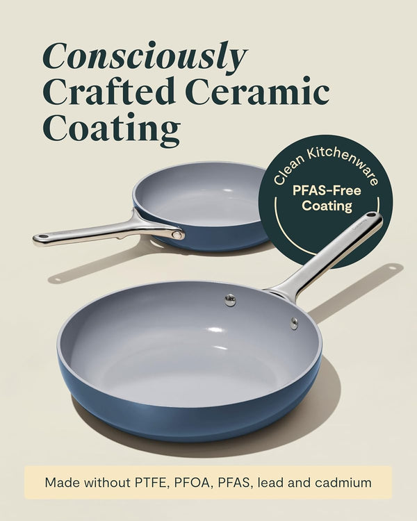 Caraway Non-Stick Ceramic-Coated Mini Fry Pan (1.05 Qt, 8") | Non-Toxic, PTFE and PFOA Free, Oven Safe and Compatible with All Stovetops (Gas, Electric and Induction), Cream3