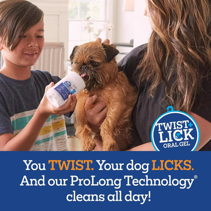 Twist + Lick Dental Gel for Dogs, Cleans Teeth and Freshens Breath for 24 Hours, Chicken Flavor, 2 Oz, 30 Day Supply4
