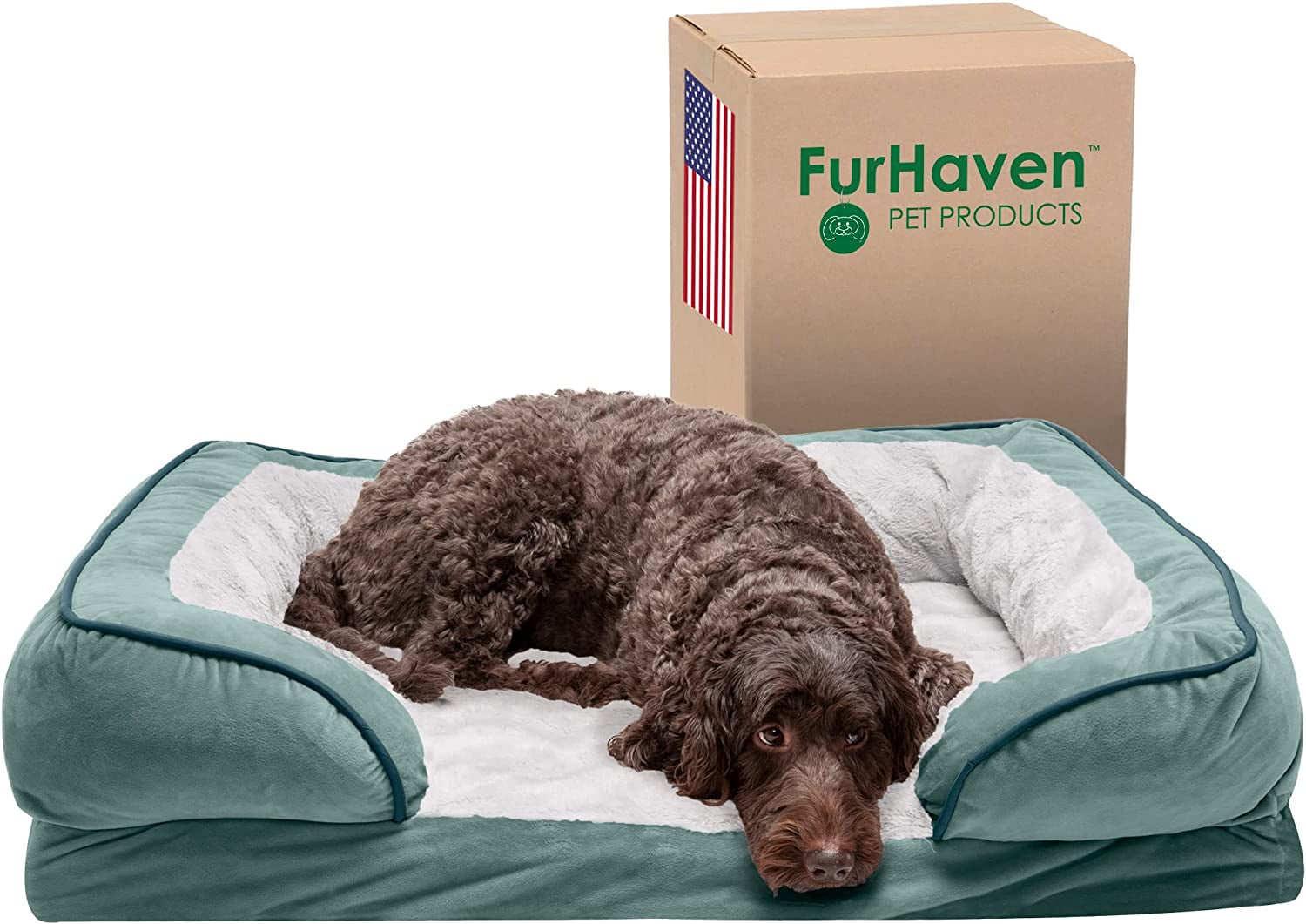 furhaven-cooling-gel-dog-bed-for-large-dogs-perfect-comfort-sofa-bed-with-cool-gel-top-foam-with-a-solid-orthopedic-foam-base-for-joint-support-washable-cover-jumbo-xl-plush-velvet-granite-gray