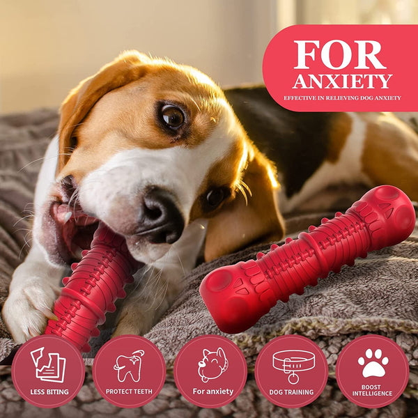 ZIKATON Dog Squeaky Toys for Aggressive Chewers, Durable Chew Toys for Large Medium Breed Dog, Dog Toys, Tough Durable Dogs Toys with Natural Rubber2