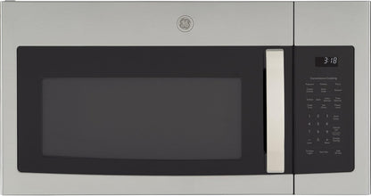 GE Over-The-Range Microwave Oven with Recirculating Venting, 1.8 Cu. FT, 900W, 12.8” Removable Turntable, 10 Power Levels, Stainless Steel1