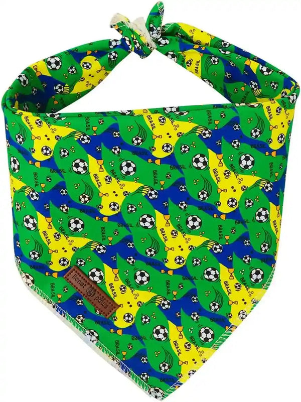 Lionet Paws Dog Bandana for Small Medium Large Dogs, Cat Kerchief Blue DOIT, Triangle Bibs Scarf for Girl or Boy15