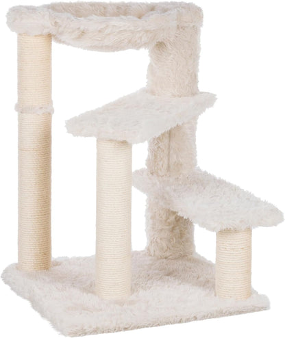 TRIXIE Baza Senior Cat Tree with Hammock and Steps | Scratching Posts | Cat Playground | Gray Medium8