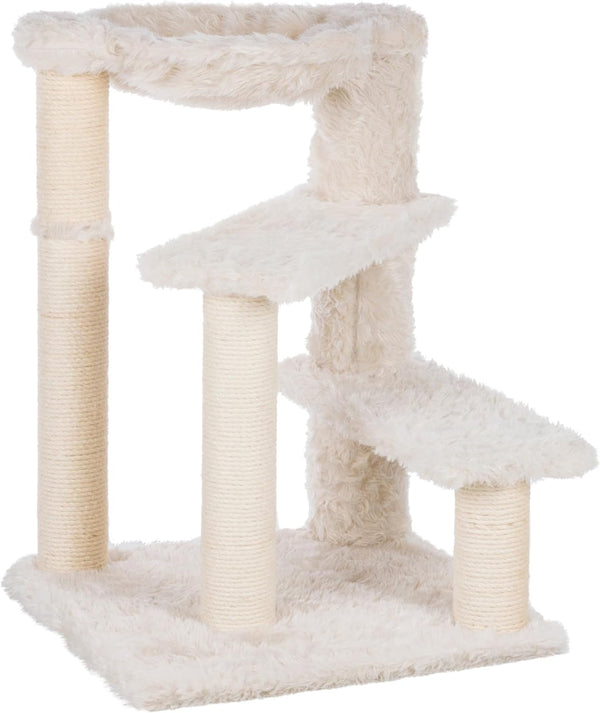 TRIXIE Baza Senior Cat Tree with Hammock and Steps | Scratching Posts | Cat Playground | Gray Medium8