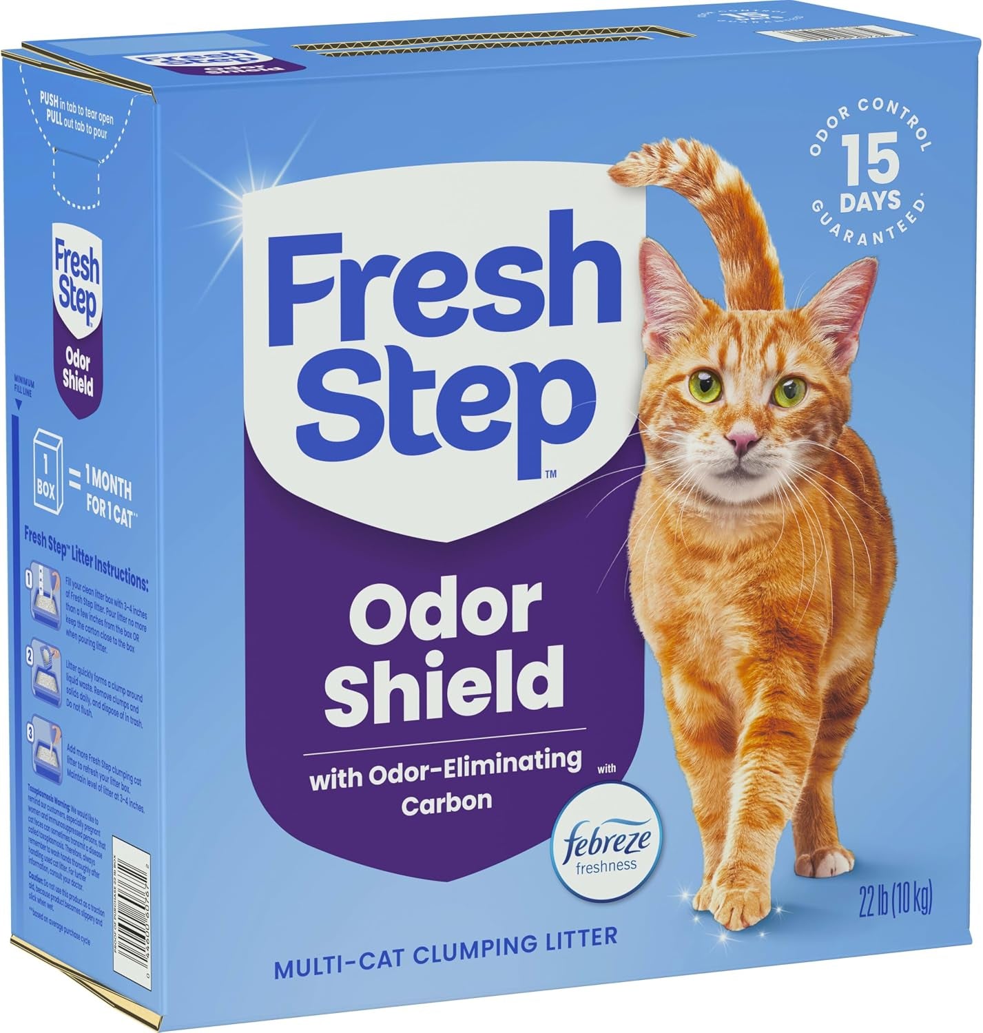 fresh-step-odor-shield-multi-cat-clumping-litter-with-febreze-freshness-odor-eliminating-carbon-ammonia-block-technology-22-lb-box