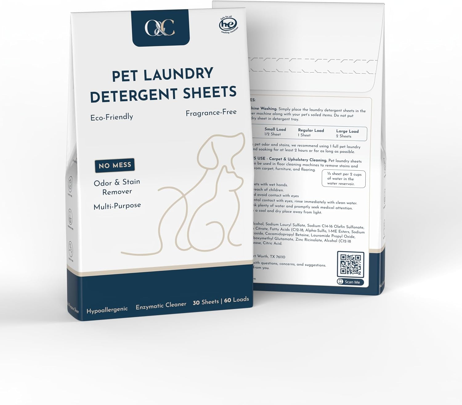 o-c-pet-laundry-detergent-sheets-enzyme-powered-odor-stain-remover-for-dogs-cats-eliminates-pet-urine-dander-body-oils-mess-free-he-compatible-60-loads