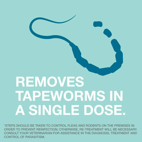 Elanco Tapeworm Dewormer (Praziquantel Tablets) for Dogs, 5 Count (Pack of 1) Praziquantel Tablets for Dogs and Puppies 4 Weeks and Older7