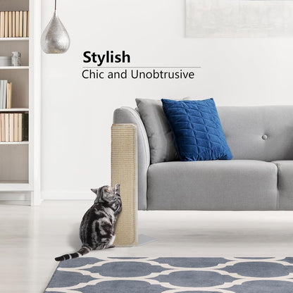 Couch Corner Scratching Post W/Replaceable Scratch Pad - Stylish Indoor Cat Scratcher - Cat Scratching Board Furniture Protector- Scratch Post for Feline Fun & Satisfaction3