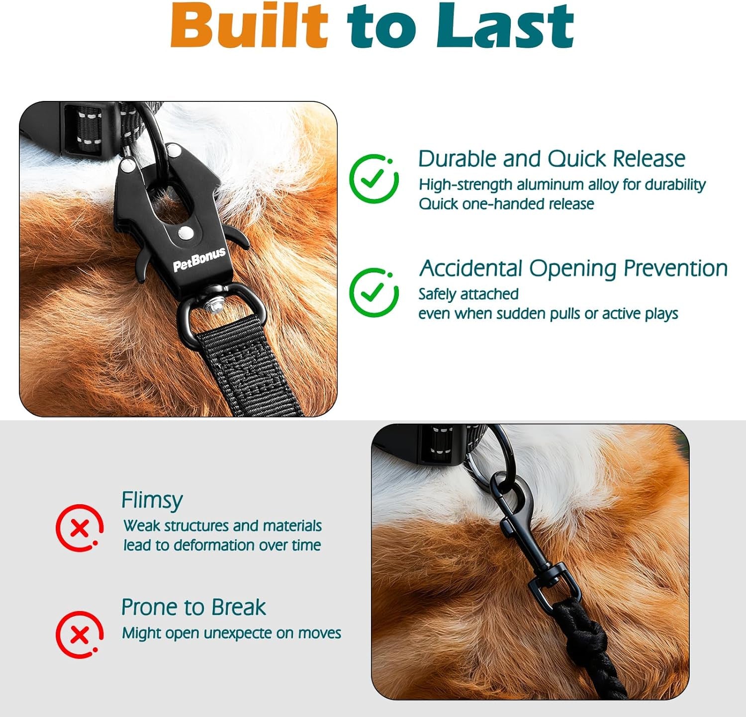 petbonus-2-pcs-frog-clip-dog-leash-clasp-quick-release-metal-carabiner-360-degree-swivel-heavy-duty-safety-clip-for-linking-pet-collar-dog-harness-secure-dog-lead-hook