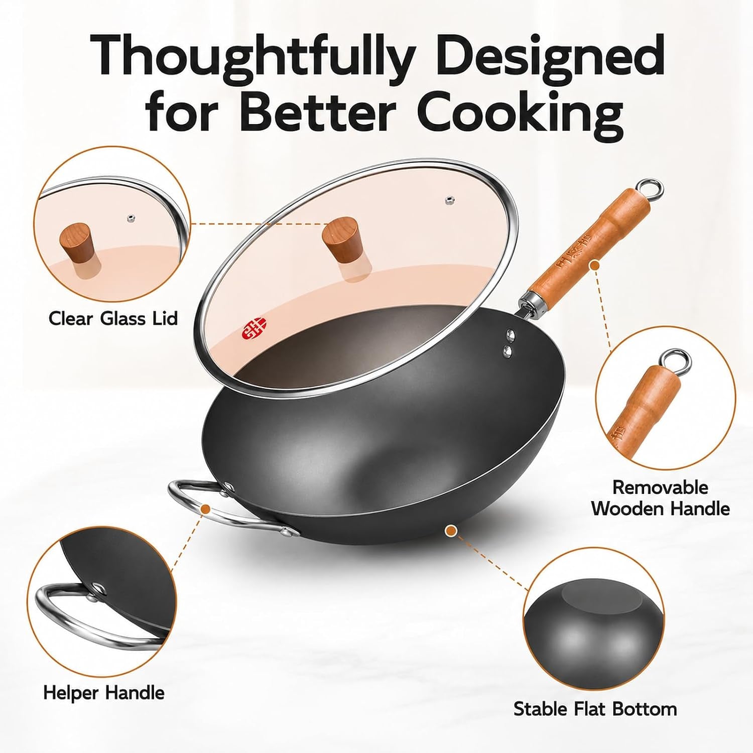 13-4-inch-carbon-steel-wok-pan-with-glass-lid-flat-bottom-chinese-stir-fry-wok-for-induction-gas-and-electric-stoves-uncoated-iron-wok-for-stir-frying-sauteing-and-deep-frying