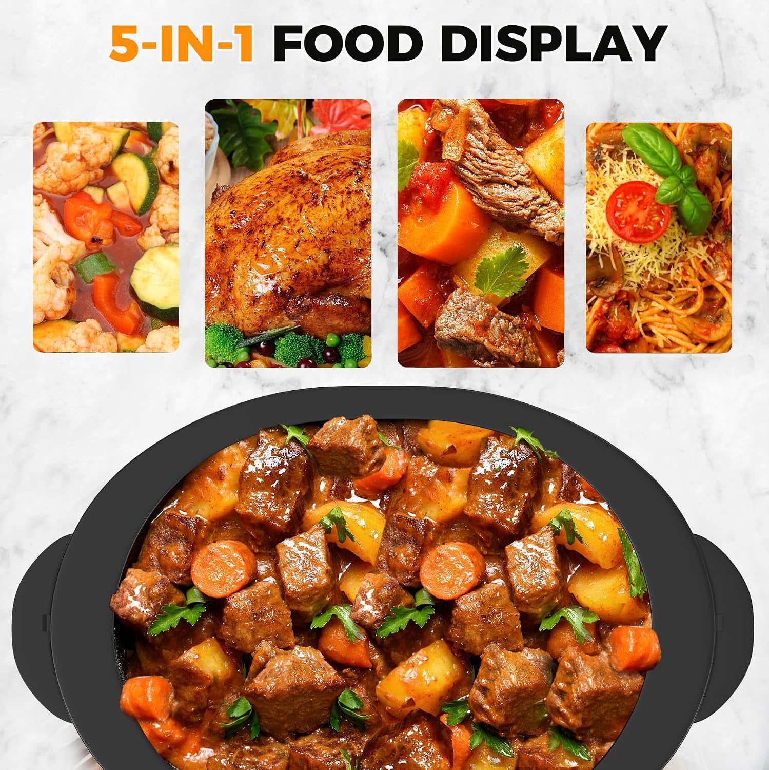 8-quart-roaster-slow-cooker-2-in-1-electric-roaster-up-to-400-f-removable-roaster-pan-easy-to-clean-black