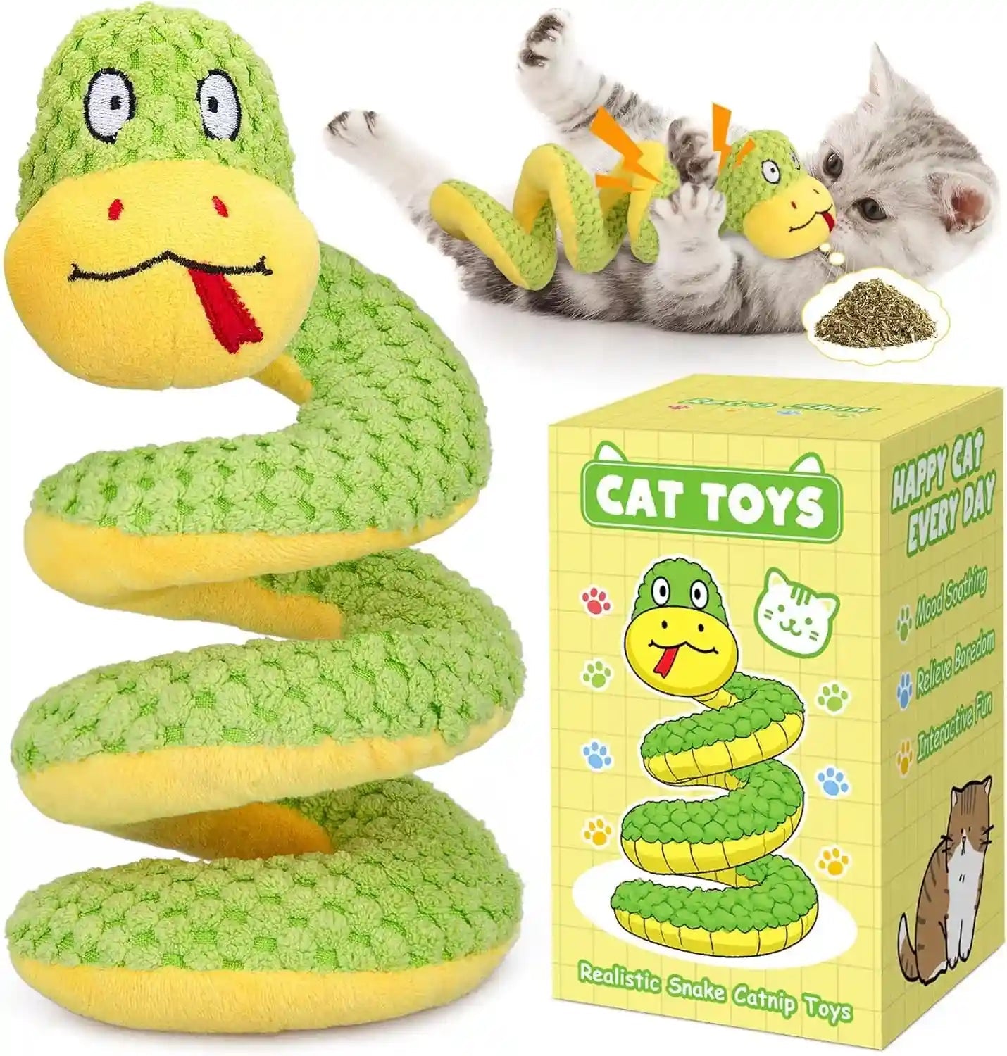 retro-shaw-11-realistic-snake-cat-toy-interactive-kicker-toy-for-indoor-cats-with-silvervine-catnip-crinkle-sound-spring-loaded-design-bite-resistant-plush-for-kitten-teething-boredom-relief