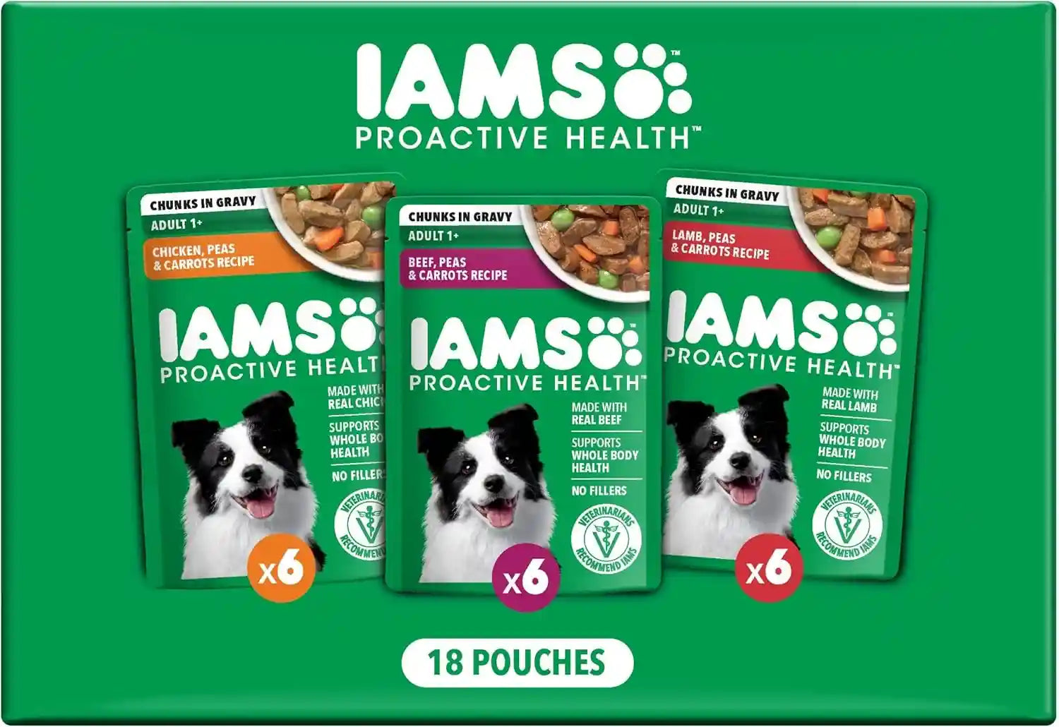 iams-proactive-health-wet-dog-food-pouches-variety-pack-3-5-oz-18-count-chicken-beef-lamb-real-meat-poultry-omega-6-3-ratio-no-artificial-preservatives-or-fillers-use-as-topper-or-meal