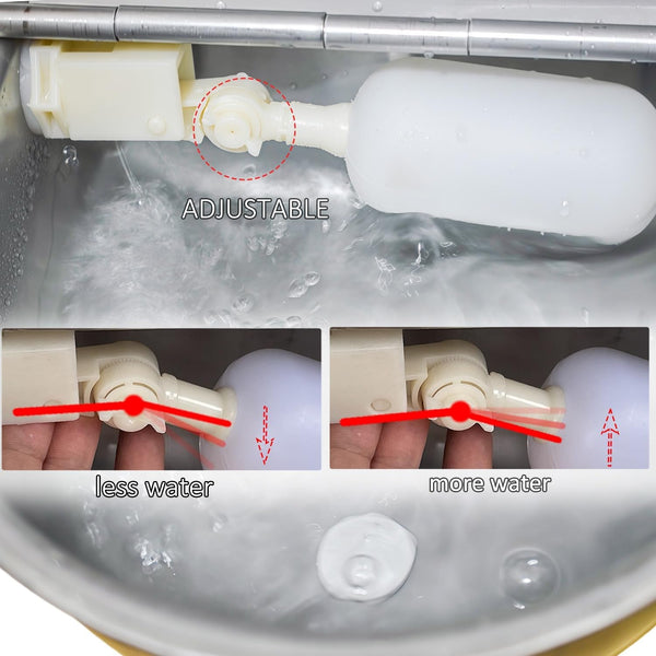 Automatic Water Dispenser for Dogs and Cats - Stainless Steel Dog Water Bowl Dispenser Outdoor Large Pets Waterer Feeder for Poultry and Livestock6