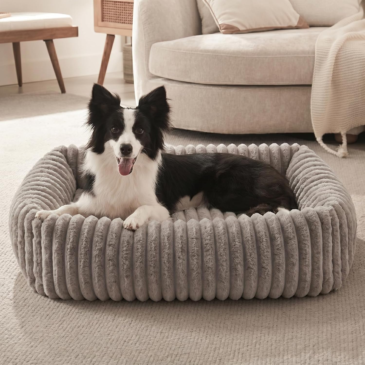 furtime-dog-bed-for-small-dogs-cat-beds-for-indoor-cats-washable-orthopedic-rectangle-soft-calming-puppy-bed-with-removable-cover-durable-pet-cuddler-with-anti-slip-bottom-grey-s-20x19x6
