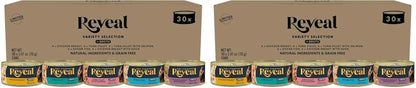 Reveal Fish Variety in Broth Wet Cat Food, 5-Flavor 30-Pack 2.47 Oz Cans | 100% Natural, High Quality Protein, Limited Ingredient, Grain Free, No Fillers, No Artificial Additives, No By-Products14
