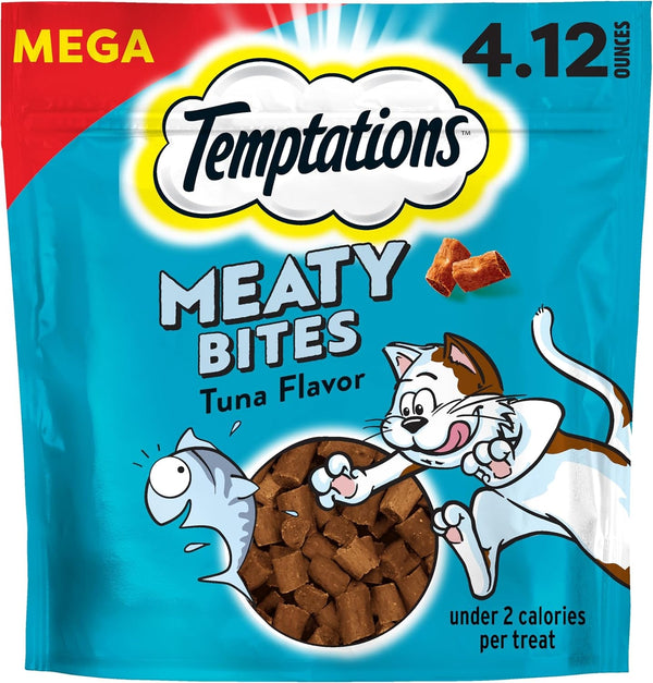 Temptations Meaty Bites Savory and Soft Cat Treats, Chicken Flavor, 4.12 Oz | Real Meat, High Protein, under 2 Calories per Treat, Resealable Stay-Fresh Pouch, Use as Snack or Food Topper14