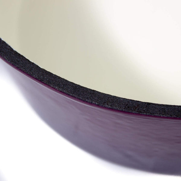 12-Quart Enamel Cast Iron Dutch Oven - Purple & Gold - GL10489PG4