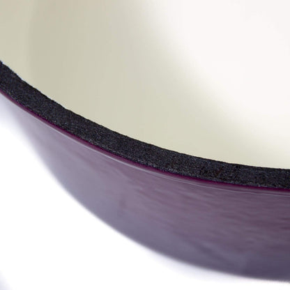 9 Quart Purple and Gold Enamel Coated Cast Iron Dutch Oven -  Cookware4