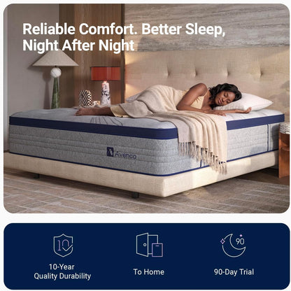 Queen Mattress 12 Inch, Luxury Hotel-Level Cooling Hybrid Mattress | Dual Nanogel™ Memory Foam with Smarts Coil® for Motion Isolation & Extra Back Support, Pressure Relief, Certipur-Us Certified17
