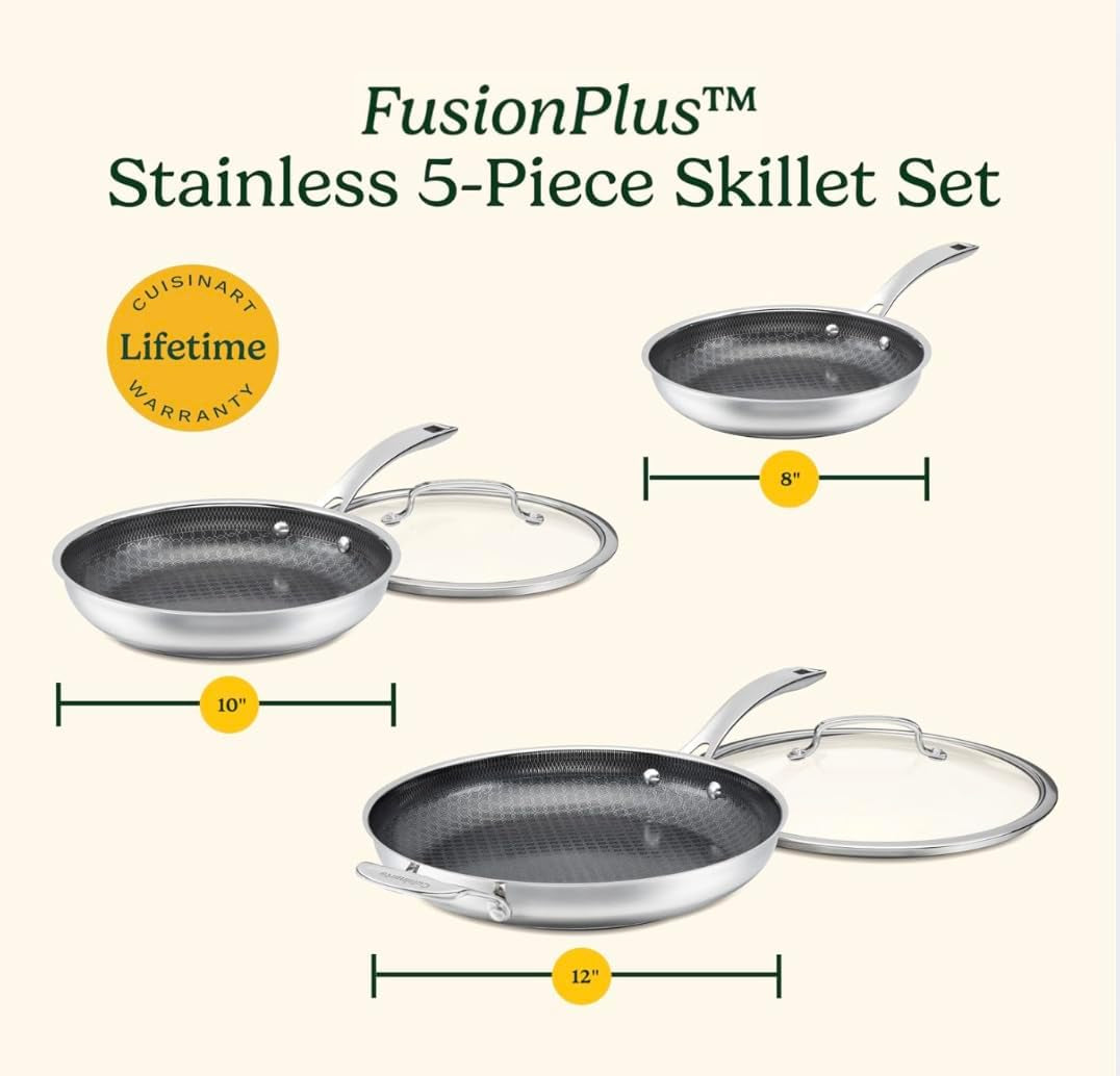 skillet-set-purelysear-hybrid-stainless-steel-5-pc-stainless-steel-cookware-set-hybrid-technology-induction-cookware-essential-sizes-for-chefs-and-families-fps-5sscr
