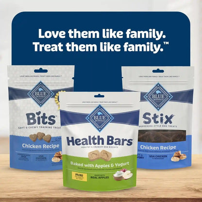 Blue Buffalo Mini Health Bars Apples & Yogurt Crunchy Dog Biscuits, Bite-Sized for Training, Oven-Baked with Real Apples & Natural Ingredients, Healthy Dog Treats, 16 Oz.9