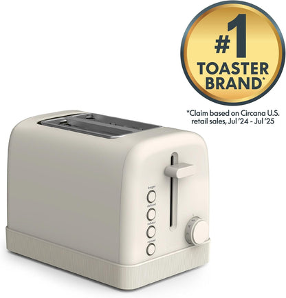2-Slice Toaster with Extra Wide Slots and 6-Shade Control, Oatmilk4
