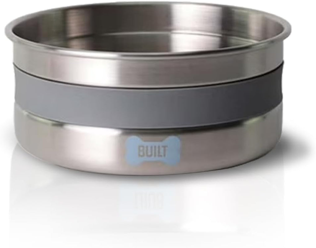 built-38-oz-dog-bowl-non-skid-pad-soft-grip-ring-double-wall-stainless-steel-bpa-free-non-porous-rust-resistant-pet-food-water-bowl-for-dogs-cats-heavy-duty-grey