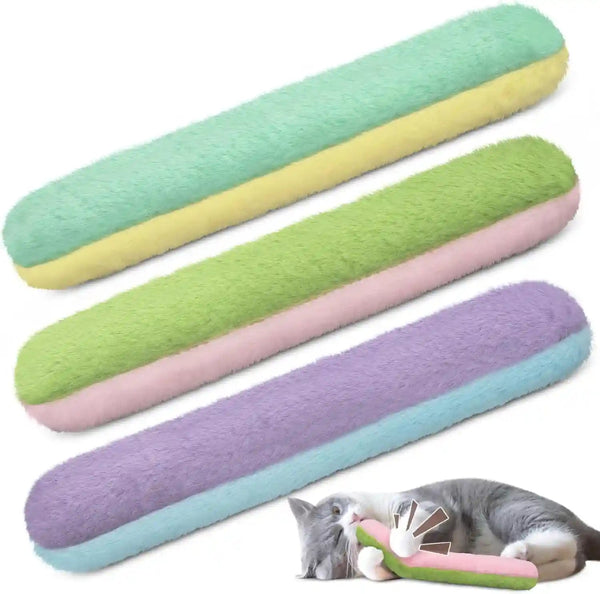 Retro Shaw Refillable Catnip Cat Kicker Toys Pillows, 10.1 Inches | Crinkle Sound, Safe and Durable, for Indoor Cats, Soft Plush, Boredom Relief, Interactive Fun1