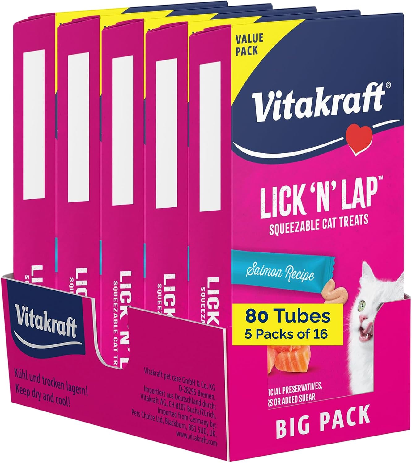 vitakraft-lick-n-lap-real-salmon-squeezeable-liquid-cat-treats-lickable-salmon-broth-1-ingredient-no-artificial-colors-preservatives-or-added-sugar-for-hydration-0-52-oz-tubes-16-count
